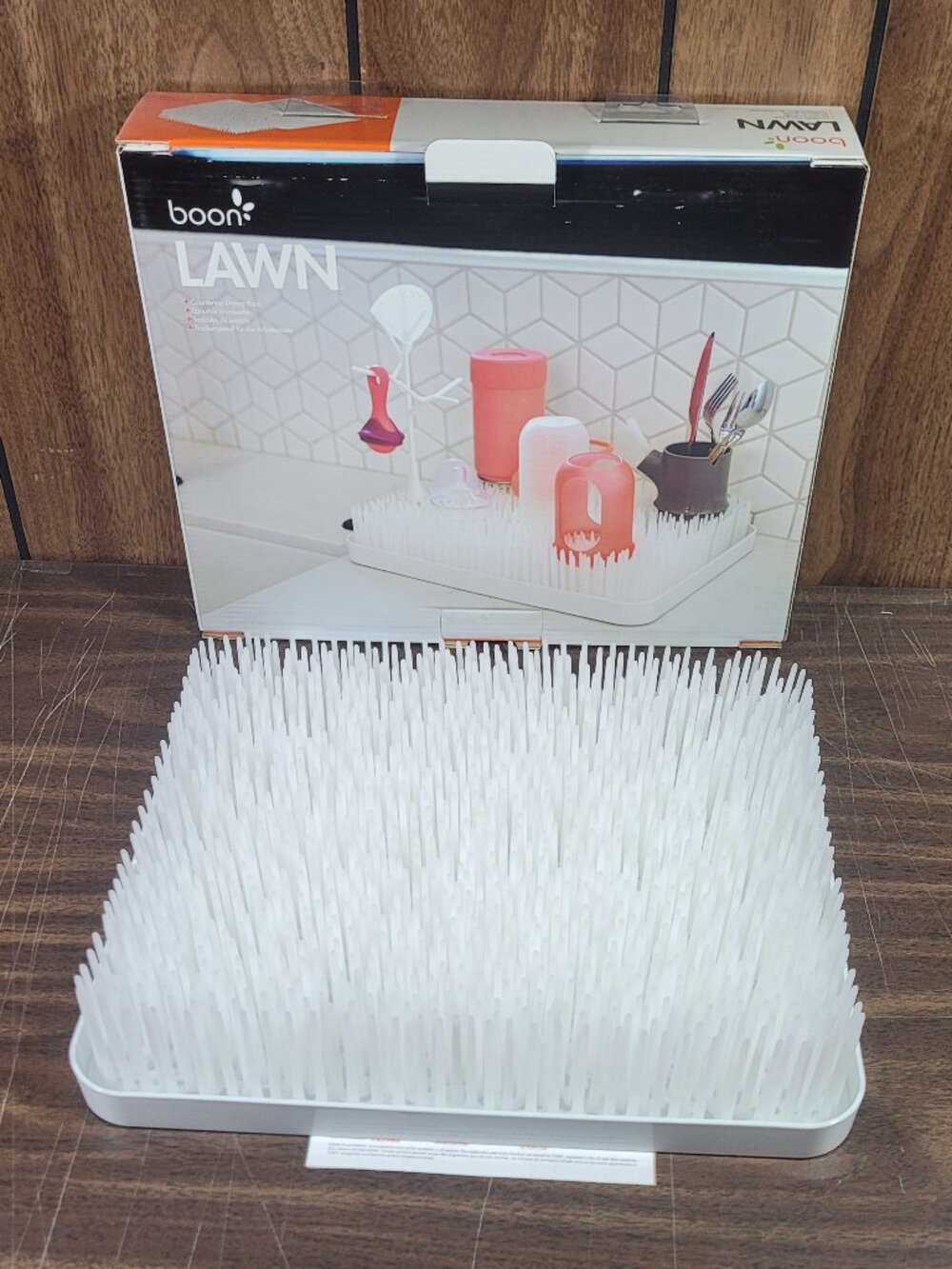 Lawn Countertop Drying Rack - White and Gray